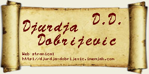 Đurđa Dobrijević vizit kartica
